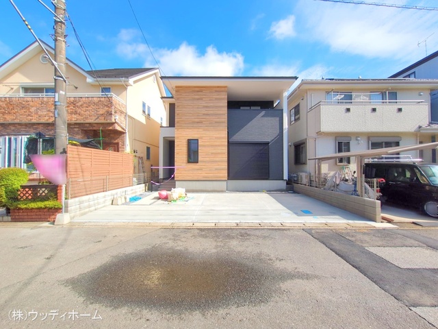 埼玉県越谷市東大沢３丁目の新築戸建て完成写真 2025年6月3日撮影