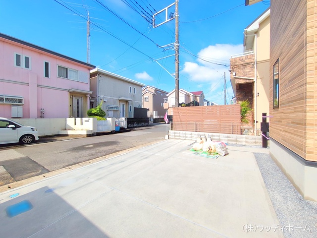 埼玉県越谷市東大沢３丁目の新築戸建て完成写真 2025年6月3日撮影