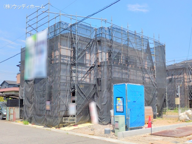 埼玉県越谷市弥栄町２丁目の新築戸建てシート写真 2025年8月4日撮影