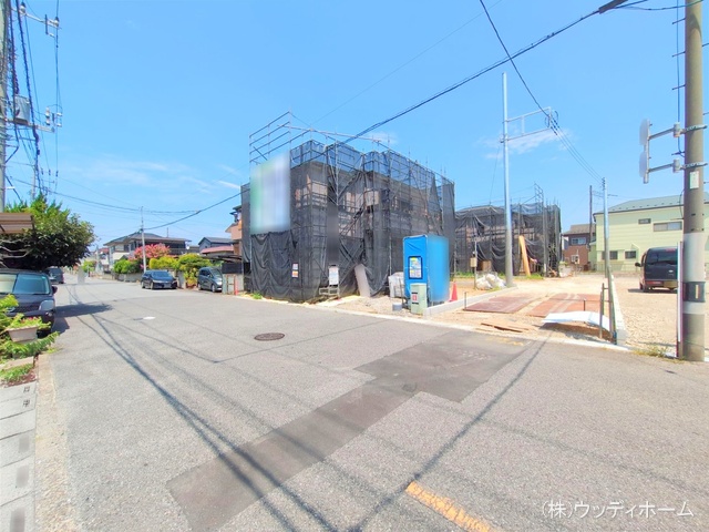 埼玉県越谷市弥栄町２丁目の新築戸建てシート写真 2025年8月4日撮影