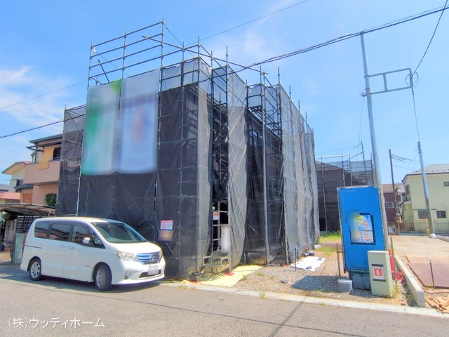 埼玉県越谷市弥栄町２丁目の新築戸建てシート写真 2025年8月20日撮影