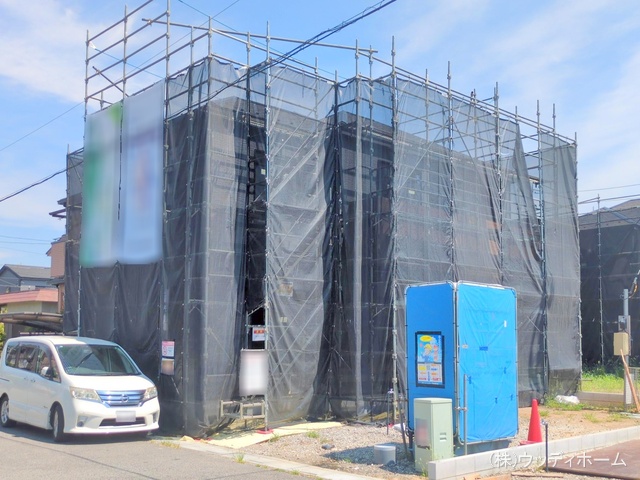 埼玉県越谷市弥栄町２丁目の新築戸建てシート写真 2025年8月20日撮影