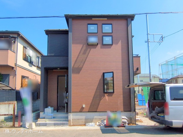 埼玉県越谷市弥栄町２丁目の新築戸建て外構写真 2025年9月16日撮影