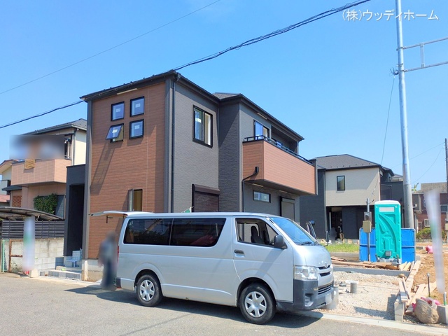 埼玉県越谷市弥栄町２丁目の新築戸建て外構写真 2025年9月16日撮影
