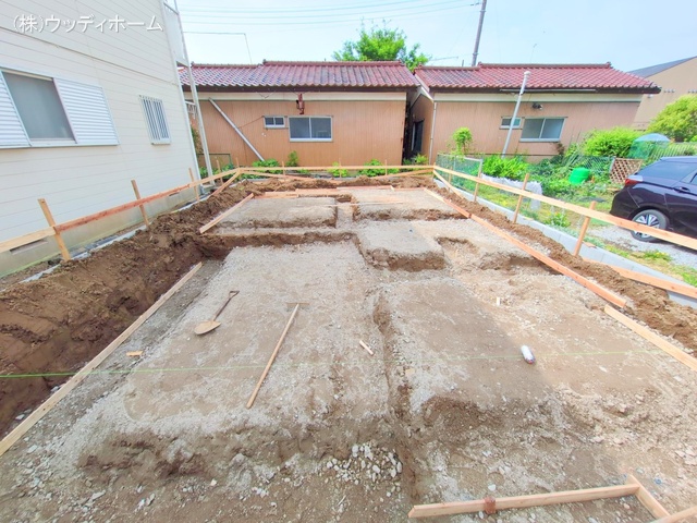 埼玉県越谷市大字恩間の新築戸建て基礎写真 2025年6月12日撮影