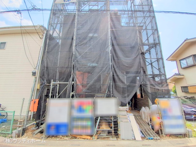 埼玉県越谷市大字恩間の新築戸建てシート写真 2025年8月3日撮影