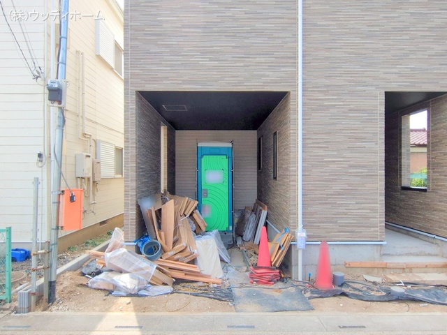 埼玉県越谷市大字恩間の新築戸建て外構写真 2025年8月27日撮影