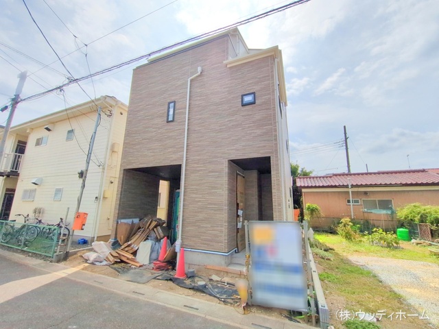 埼玉県越谷市大字恩間の新築戸建て外構写真 2025年8月27日撮影