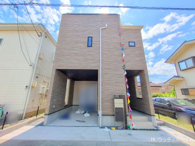 埼玉県越谷市大字恩間の新築戸建て完成写真 2025年9月29日撮影