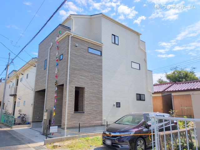 埼玉県越谷市大字恩間の新築戸建て完成写真 2025年9月29日撮影