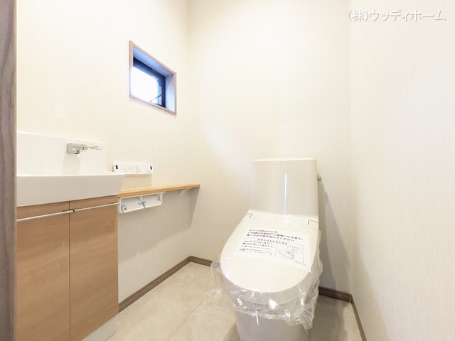 埼玉県越谷市花田4丁目の新築戸建てトイレ写真 2025年6月29日撮影