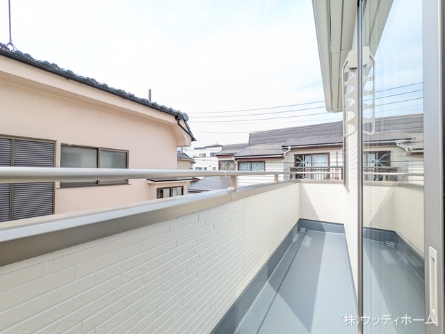 埼玉県越谷市大沢の新築戸建てバルコニー写真 2025年9月17日撮影