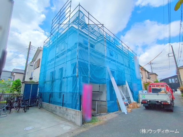 埼玉県越谷市大沢の新築戸建てシート写真 2025年7月30日撮影