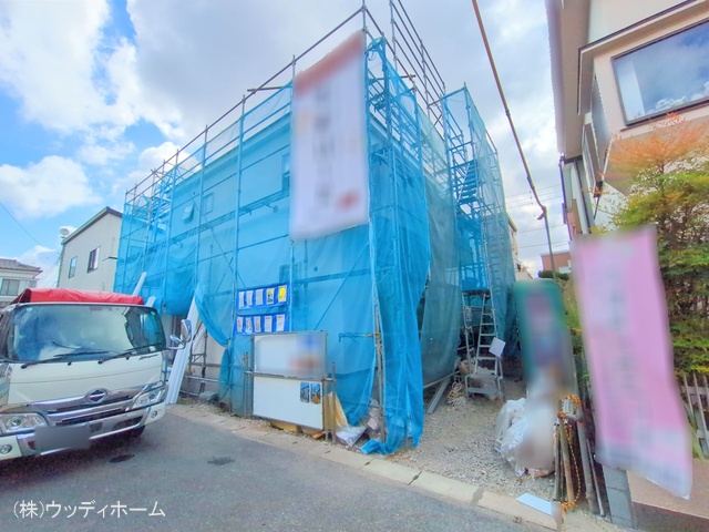 埼玉県越谷市大沢の新築戸建てシート写真 2025年7月30日撮影