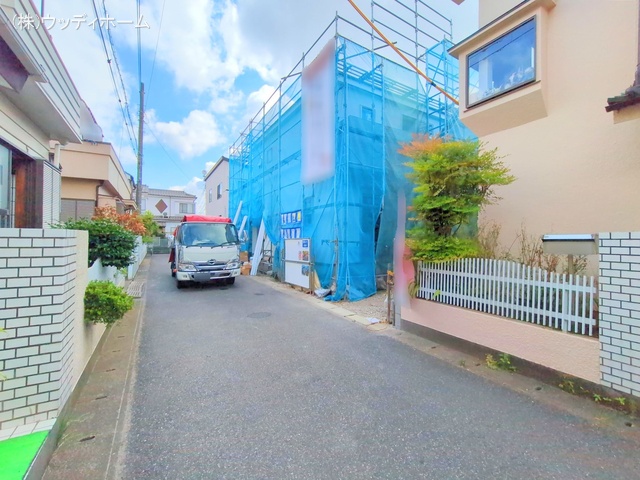 埼玉県越谷市大沢の新築戸建てシート写真 2025年7月30日撮影