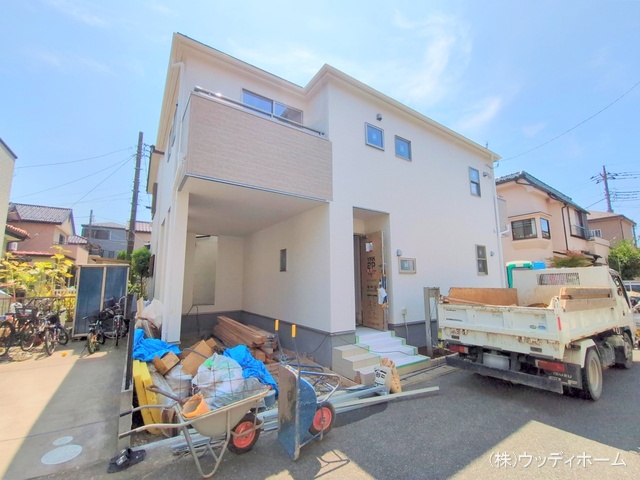 埼玉県越谷市大沢の新築戸建て外構写真 2025年8月20日撮影