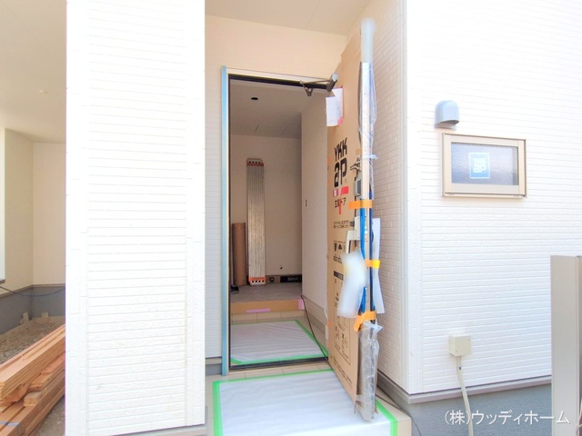 埼玉県越谷市大沢の新築戸建て外構写真 2025年8月20日撮影
