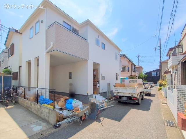 埼玉県越谷市大沢の新築戸建て外構写真 2025年8月20日撮影