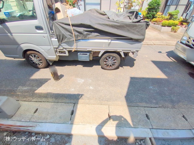 埼玉県越谷市大沢の新築戸建て外構写真 2025年8月20日撮影