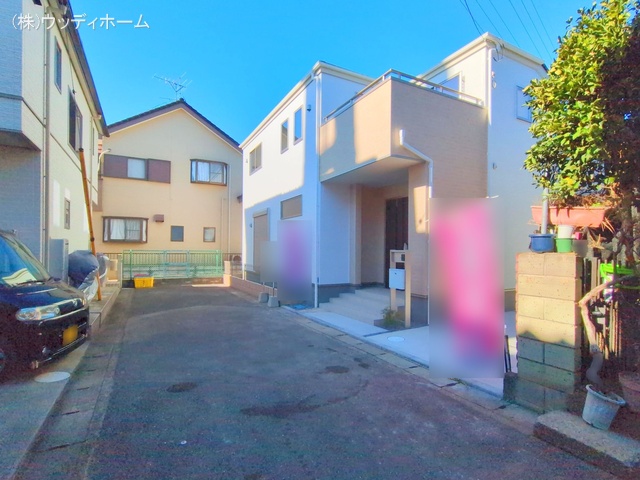 埼玉県越谷市大字大泊の新築戸建て完成写真 2025年12月3日撮影