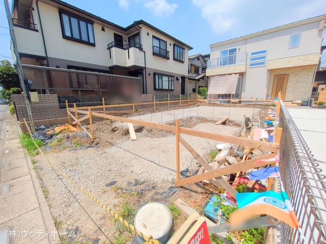 埼玉県越谷市東大沢2丁目の新築戸建て基礎写真 2025年7月7日撮影