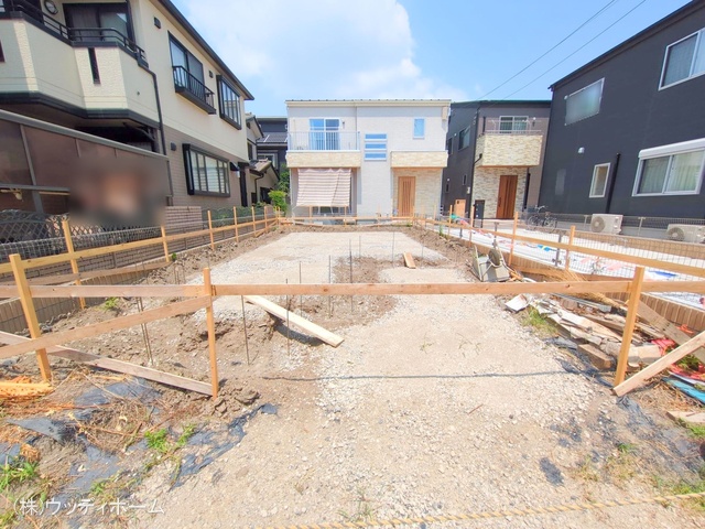 埼玉県越谷市東大沢2丁目の新築戸建て基礎写真 2025年7月7日撮影