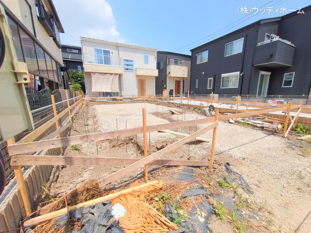 埼玉県越谷市東大沢2丁目の新築戸建て基礎写真 2025年7月7日撮影