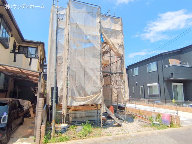 埼玉県越谷市東大沢2丁目の新築戸建て上棟写真 2025年8月4日撮影