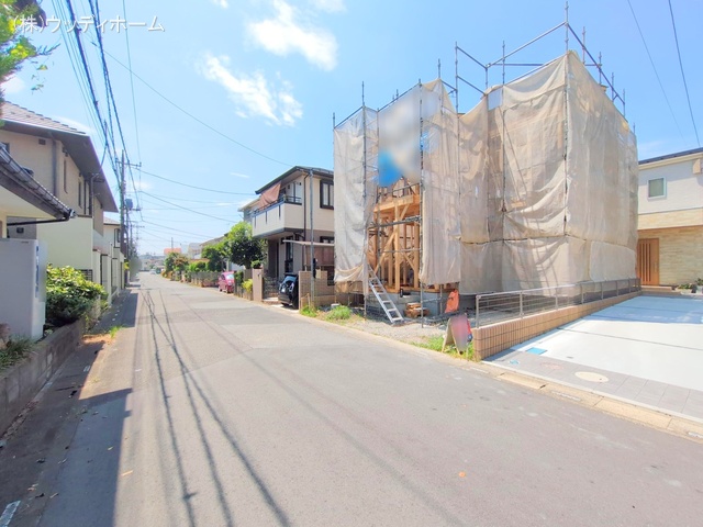 埼玉県越谷市東大沢2丁目の新築戸建て上棟写真 2025年8月4日撮影