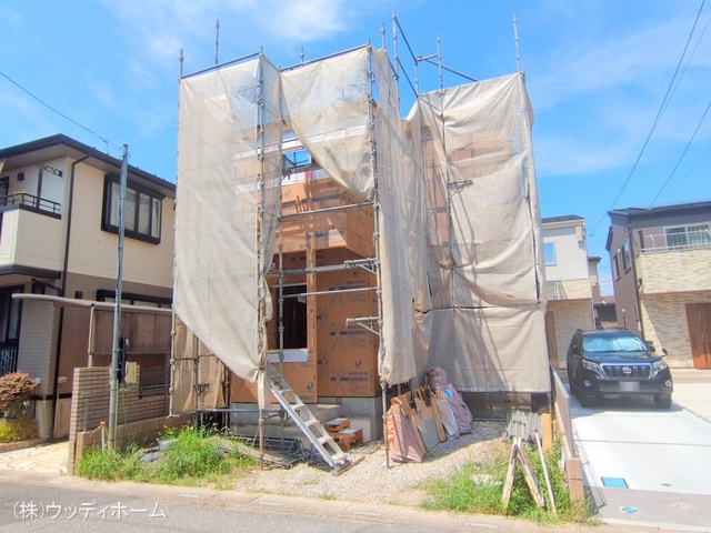埼玉県越谷市東大沢2丁目の新築戸建て上棟写真 2025年8月20日撮影