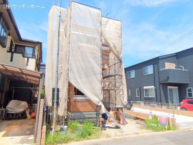 埼玉県越谷市東大沢2丁目の新築戸建て上棟写真 2025年8月20日撮影