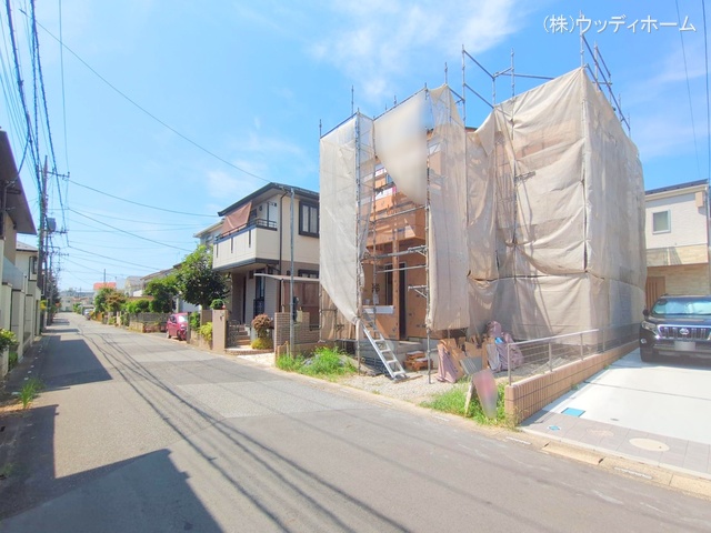 埼玉県越谷市東大沢2丁目の新築戸建て上棟写真 2025年8月20日撮影