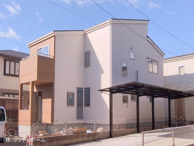 埼玉県越谷市東大沢2丁目の新築戸建て外構写真 2025年11月9日撮影