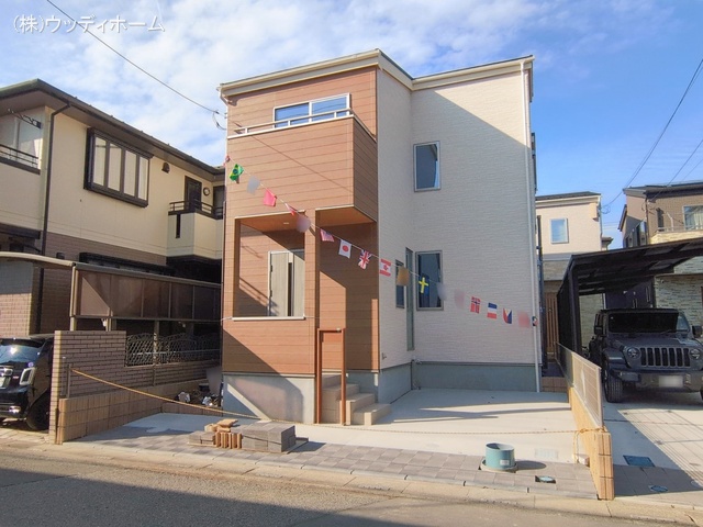 埼玉県越谷市東大沢２丁目の新築戸建て外構写真 2026年1月4日撮影