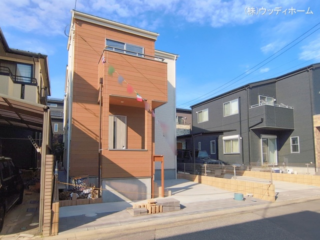 埼玉県越谷市東大沢２丁目の新築戸建て外構写真 2026年1月4日撮影