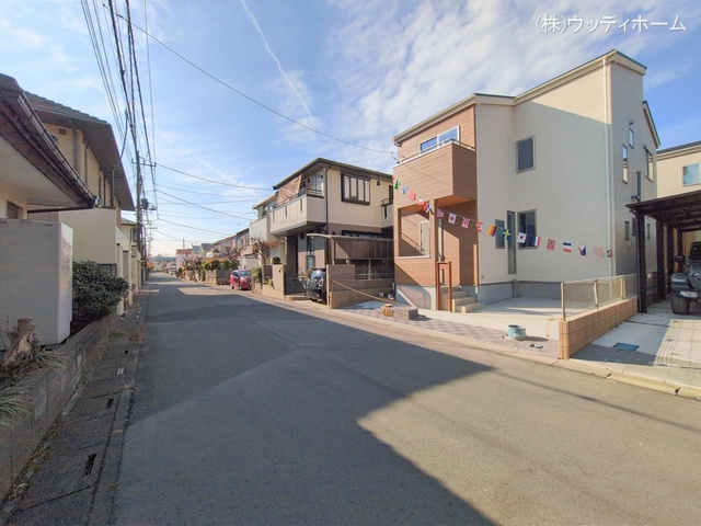 埼玉県越谷市東大沢２丁目の新築戸建て外構写真 2026年1月4日撮影