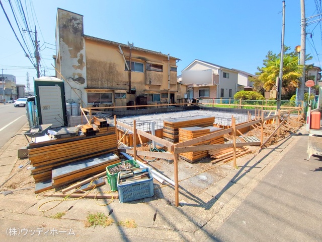 埼玉県越谷市宮本町4丁目の新築戸建て基礎写真 2025年8月26日撮影
