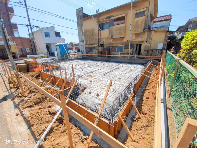 埼玉県越谷市宮本町4丁目の新築戸建て基礎写真 2025年8月26日撮影