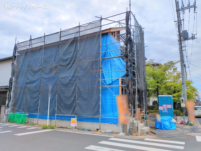 埼玉県越谷市平方南町の新築戸建て上棟写真 2025年8月13日撮影