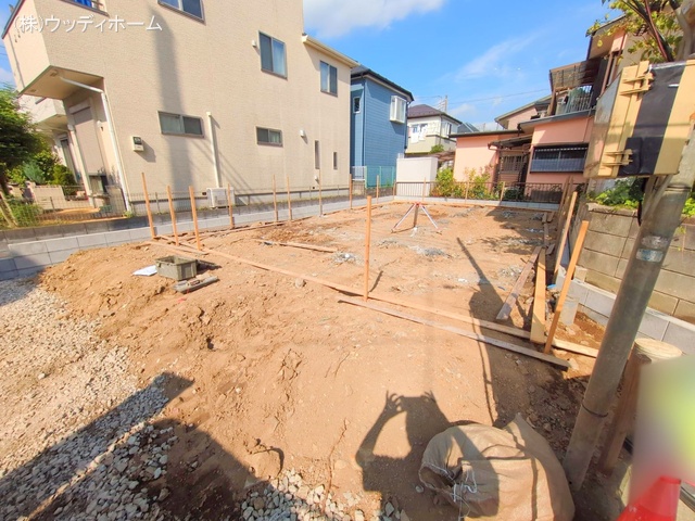 埼玉県越谷市大沢の新築戸建て基礎写真 2025年8月28日撮影