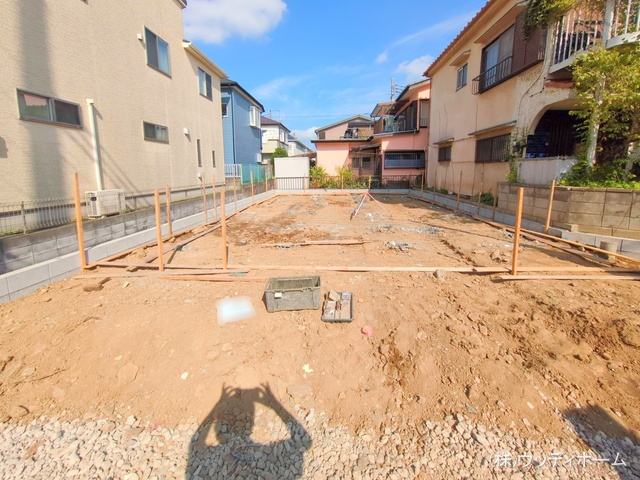 埼玉県越谷市大沢の新築戸建て基礎写真 2025年8月28日撮影
