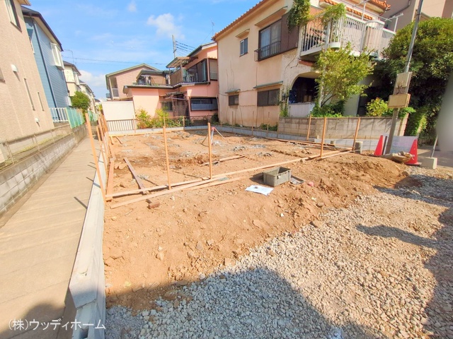 埼玉県越谷市大沢の新築戸建て基礎写真 2025年8月28日撮影