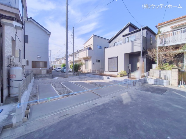 埼玉県越谷市大沢の新築戸建て外構写真 2025年11月11日撮影