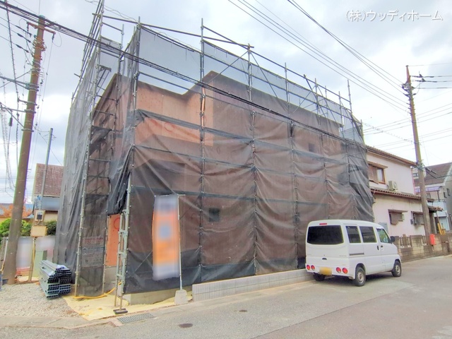 埼玉県越谷市大字南荻島-新築戸建ての上棟写真