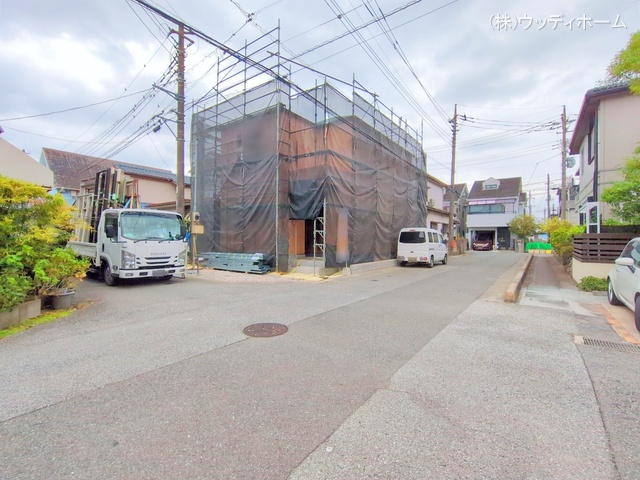 埼玉県越谷市大字南荻島の新築戸建て上棟写真 2025年10月13日撮影