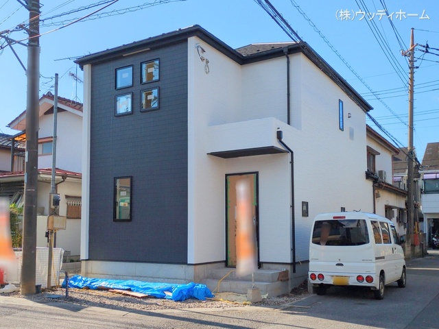 埼玉県越谷市大字南荻島の新築戸建て外構写真 2025年11月19日撮影