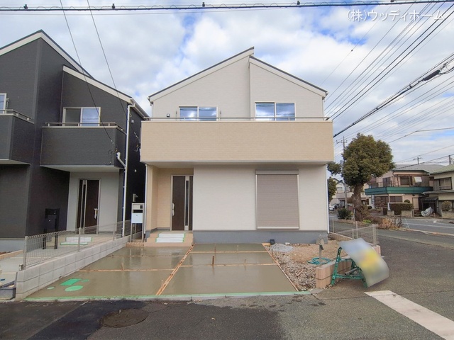 埼玉県越谷市大沢の新築戸建て外構写真 2026年2月12日撮影