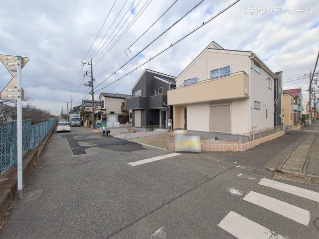 埼玉県越谷市大沢の新築戸建て外構写真 2026年2月12日撮影