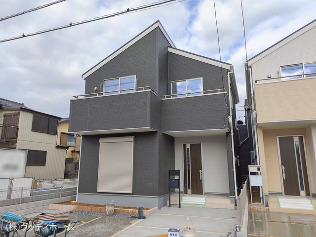 埼玉県越谷市大沢の新築戸建て外構写真 2026年2月12日撮影