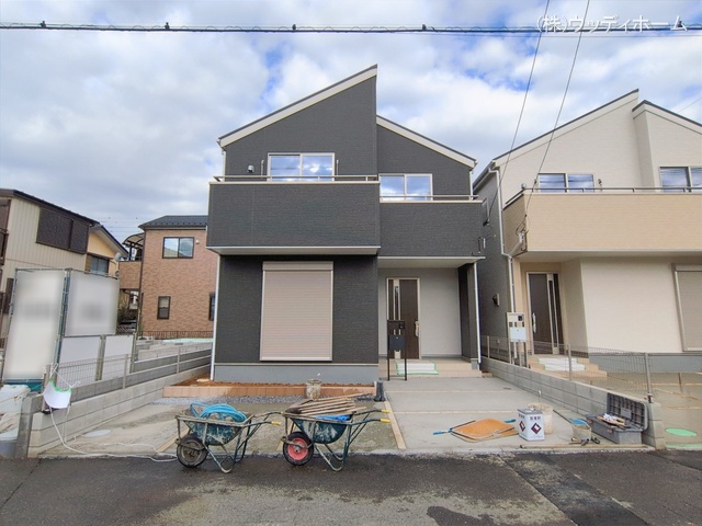 埼玉県越谷市大沢の新築戸建て外構写真 2026年2月12日撮影